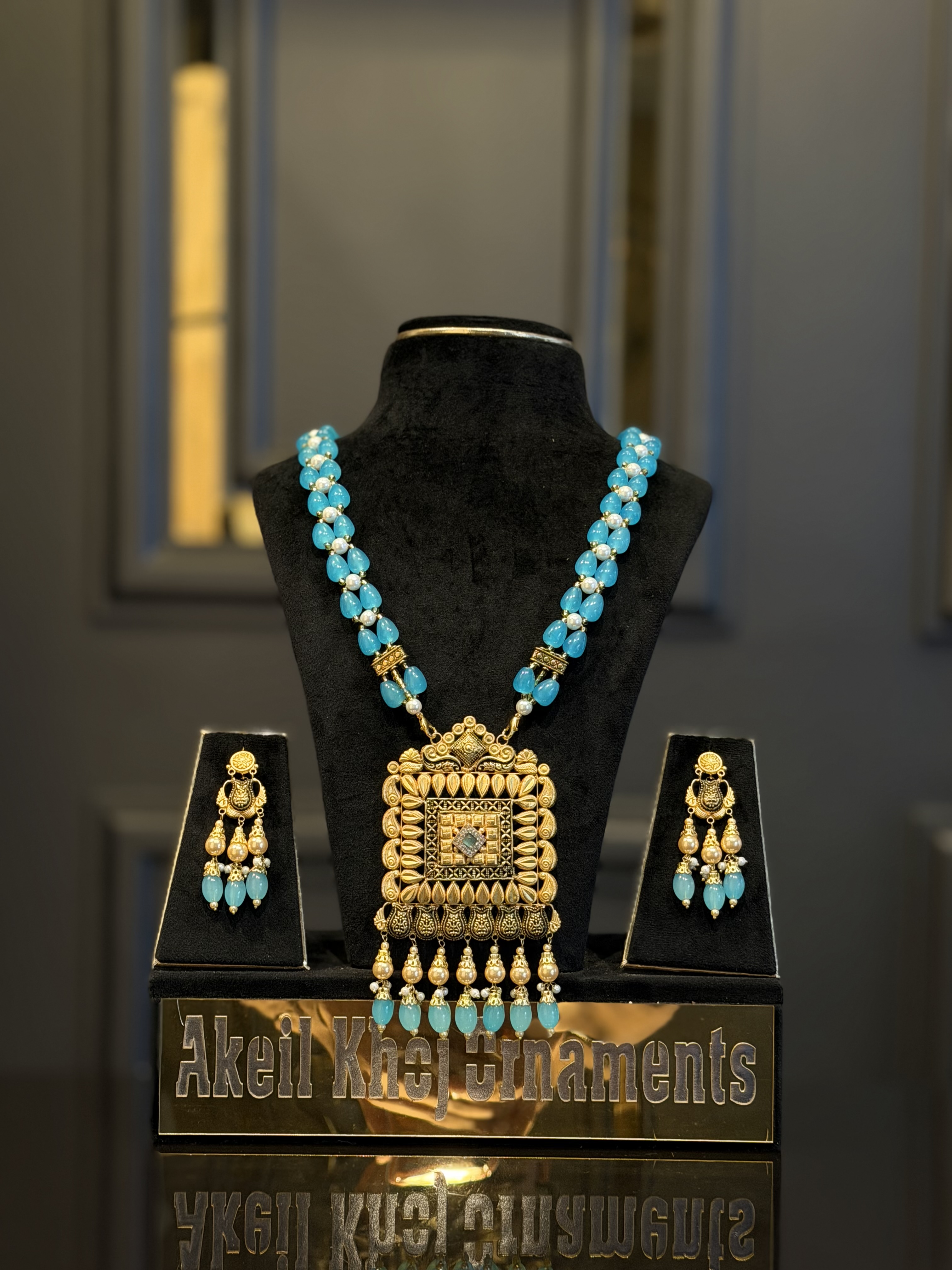 Elegant Traditional Rani Haar Necklace – 18K Gold - Gold Jewellery Kashmir